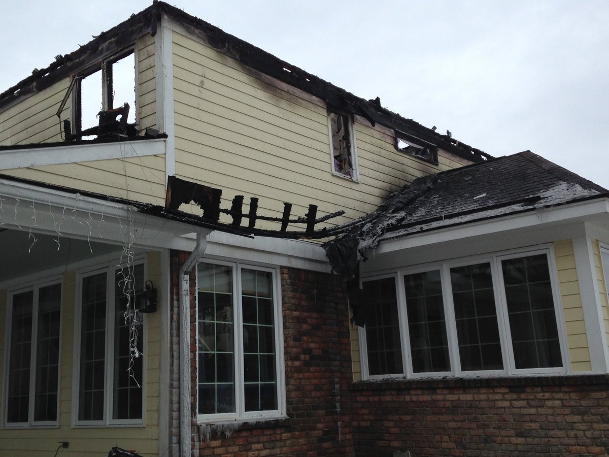 Severe exterior damage following an electrical fire at a Westerville condominium building